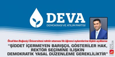 “Şiddet içermeyen barışçıl gösteriler hak, rektör seçimine ilişkin demokratik yasal düzenleme gerekliliktir”