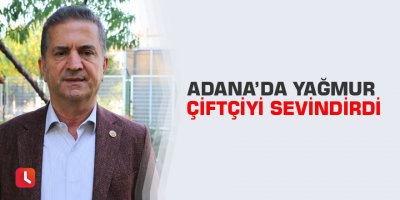 Adana’da yağmur çiftçiyi sevindirdi
