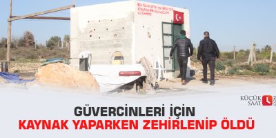 Güvercinleri için kaynak yaparken zehirlenip öldü