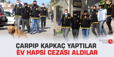 Çarpıp kapkaç yaptılar ev hapsi cezası aldılar