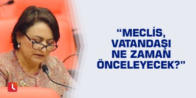 “Meclis, vatandaşı ne zaman önceleyecek?”