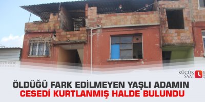 Öldüğü fark edilmeyen yaşlı adamın cesedi kurtlanmış halde bulundu