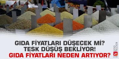 Gıda fiyatları düşecek mi? TESK düşüş bekliyor! Gıda fiyatları neden artıyor?