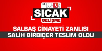 Salbaş cinayeti zanlısı Salih Birbiçer teslim oldu