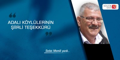 Adalı Köylülerinin şiirli teşekkürü