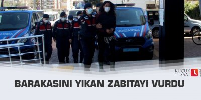 Barakasını yıkan zabıtayı vurdu
