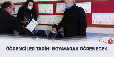 Öğrenciler tarihi boyayarak öğrenecek
