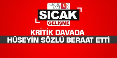 Kritik davada Hüseyin Sözlü beraat etti