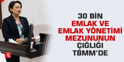 30 bin Emlak ve Emlak Yönetimi mezununun çığlığı TBMM’de