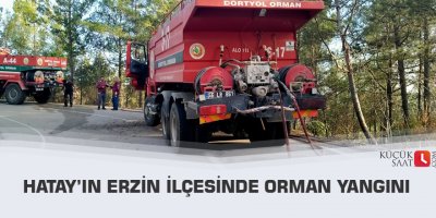 Hatay’ın Erzin ilçesinde orman yangını