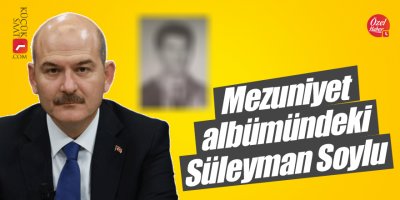 Mezuniyet albümündeki Süleyman Soylu