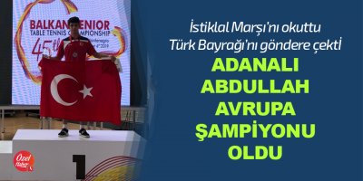 Adanalı Abdullah Avrupa şampiyonu oldu