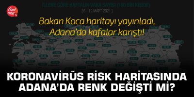 Adana koronavirüs risk haritası hangi renk, değişti mi?