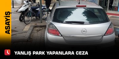 Yanlış park yapanlara ceza