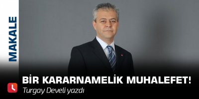 Bir Kararnamelik Muhalefet!