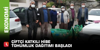 Çiftçi katkılı hibe tohumluk dağıtımı başladı