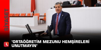 "Ortaöğretim mezunu hemşireleri unutmayın"