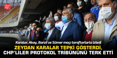 Zeydan Karalar tepki gösterdi, CHP’liler protokol tribününü terk etti