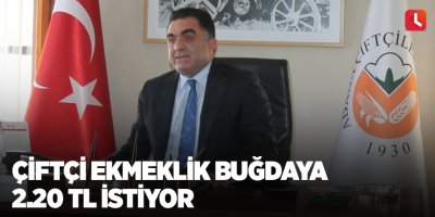 Çiftçi ekmeklik buğdaya 2.20 TL istiyor