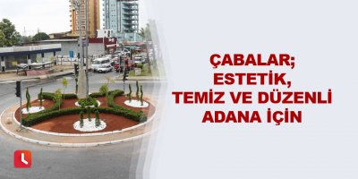 Çabalar; estetik, temiz ve düzenli Adana için