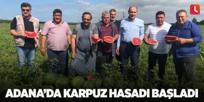 Adana’da karpuz hasadı başladı