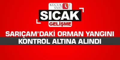 Sarıçam’daki orman yangını kontrol altına alındı