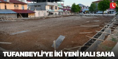 Tufanbeyli’ye iki yeni halı saha