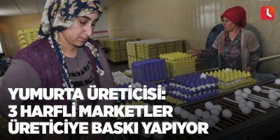 Yumurta üreticisi: 3 harfli marketler üreticiye baskı yapıyor