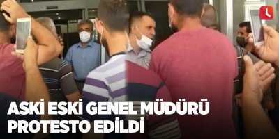 ASKİ Eski Genel Müdürü protesto edildi