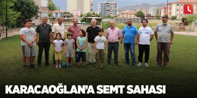Karacaoğlan’a semt sahası