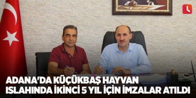Adana'da küçükbaş hayvan ıslahında ikinci 5 yıl için imzalar atıldı