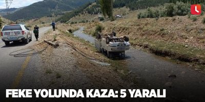 Feke yolunda kaza: 5 yaralı