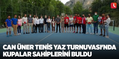 Can Üner Tenis Yaz Turnuvası'nda kupalar sahiplerini buldu