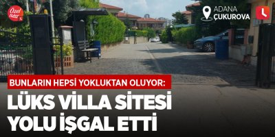 Bunların hepsi yokluktan oluyor: Lüks villa sitesi yolu işgal etti