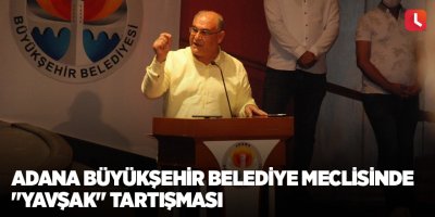 Adana Büyükşehir Belediye Meclisinde "yavşak" tartışması