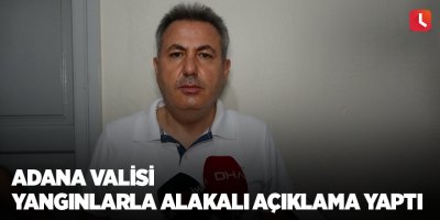 Adana Valisi yangınlarla alakalı açıklama yaptı