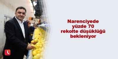 Narenciyede yüzde 70 rekolte düşüklüğü bekleniyor