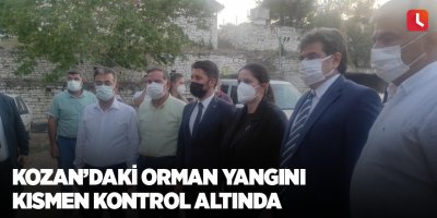 Kozan’daki orman yangını kısmen kontrol altında