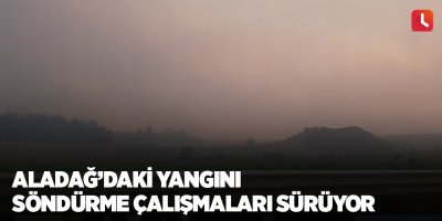 Aladağ’daki yangını söndürme çalışmaları sürüyor