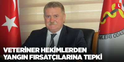 Veteriner hekimlerden yangın fırsatçılarına tepki
