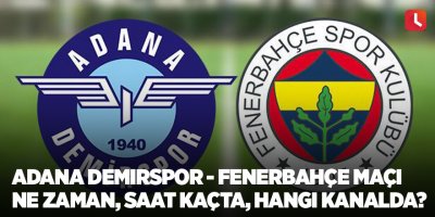 Adana Demirspor - Fenerbahçe maçı ne zaman, saat kaçta, hangi kanalda?