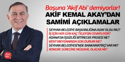 Akay'dan samimi açıklamalar