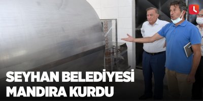 Seyhan Belediyesi mandıra kurdu