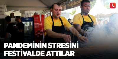 Pandeminin stresini festivalde attılar