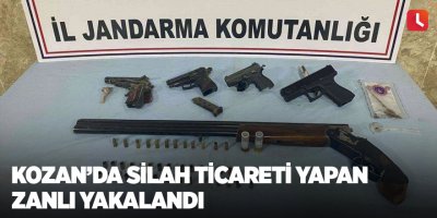 Kozan’da silah ticareti yapan zanlı yakalandı