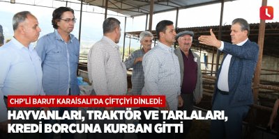 Hayvanları, traktör ve tarlaları, kredi borcuna kurban gitti