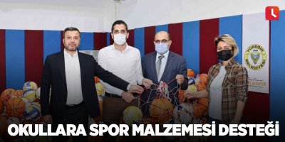 Okullara spor malzemesi desteği