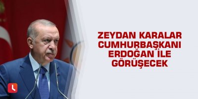 Zeydan Karalar Cumhurbaşkanı ile görüşecek
