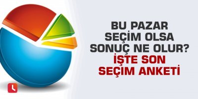 Bu pazar seçim olsa sonuç ne olur? İşte son seçim anketi