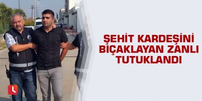 Şehit kardeşini bıçaklayan zanlı tutuklandı